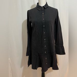Wild Fable Long sleeve shirtdress size XS color Black